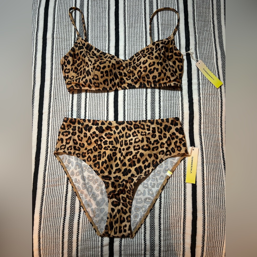 Summersalt Leopard Print Bikini Set